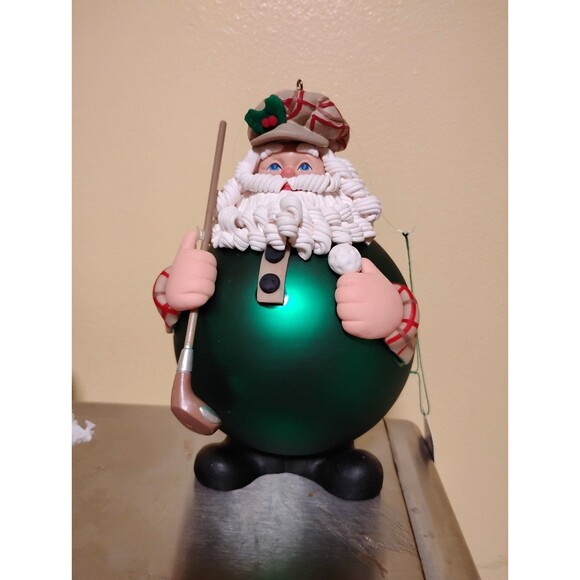 Dept 56 Golfing Santa Ornament - Picture 2 of 3